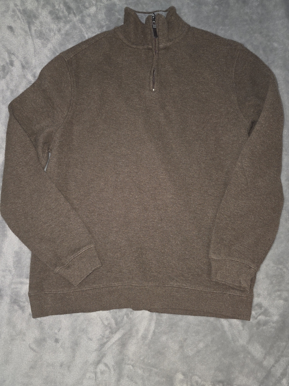 Men's Tasso Elba Quarter-Zip Sweater - Brown
